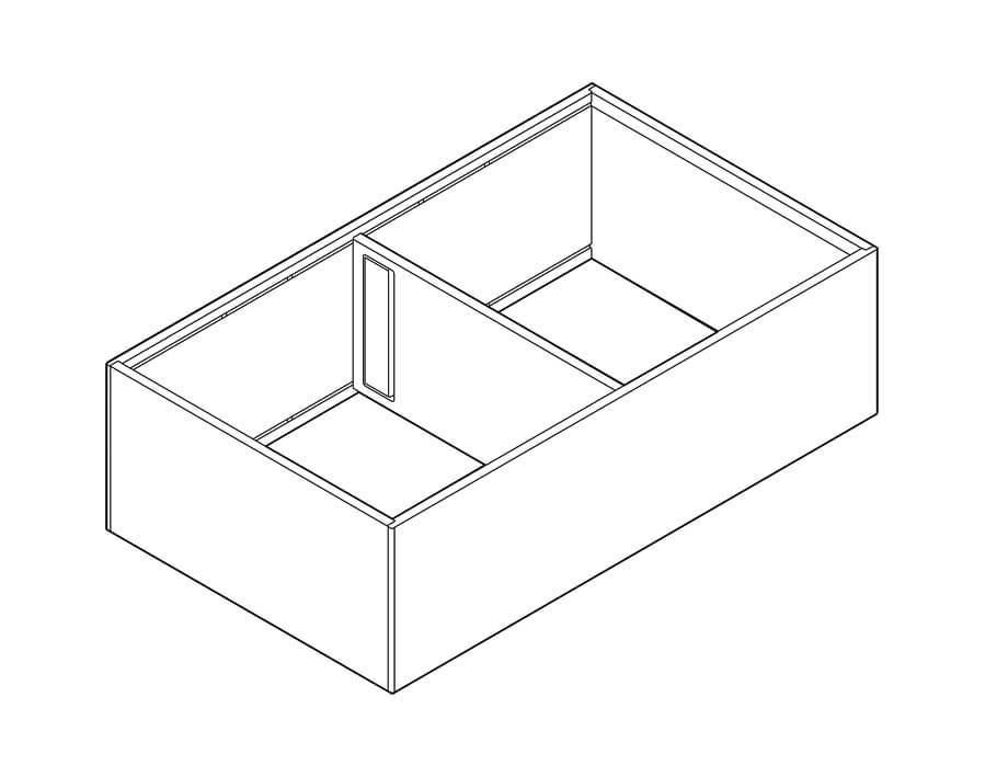 Telaio per cassettone AMBIA-LINE altezza C e F per LEGRABOX e MERIVOBOX