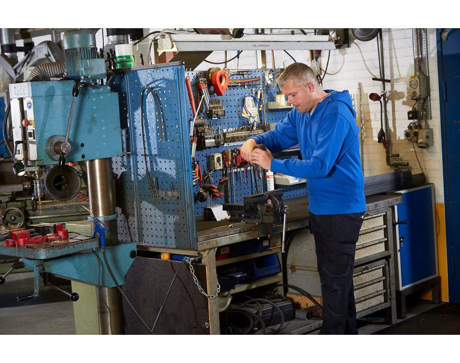 Felpa con cappuccio con chiusura lampo CROSSOVER nero intenso