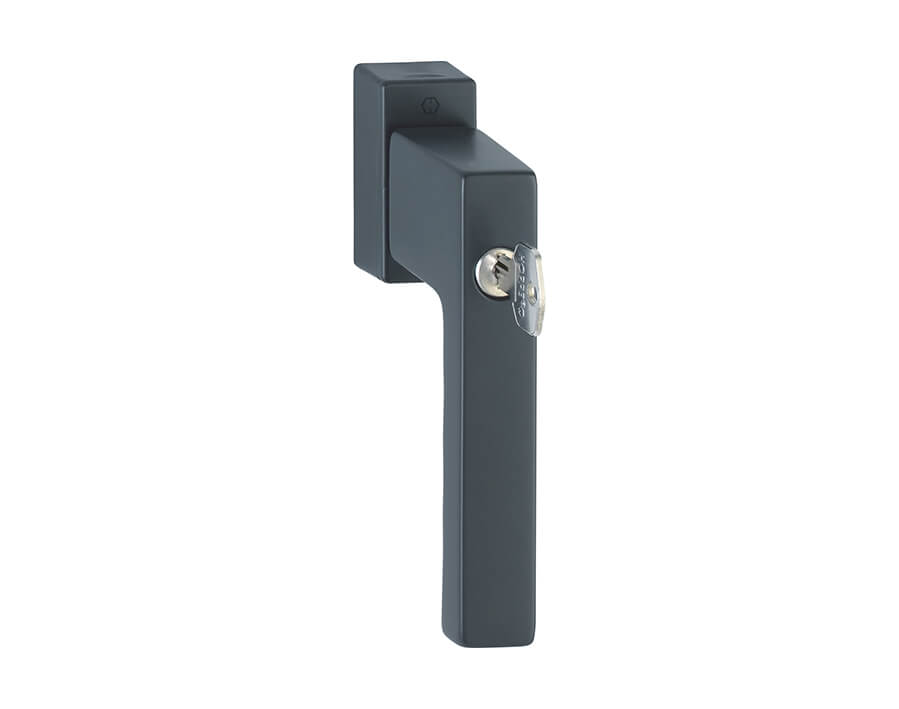 Martellina DK HOPPE in alluminio con Secu100® + Secustik® e VarioFit®, con cilindro serie 0737S/US947-1 100NM 