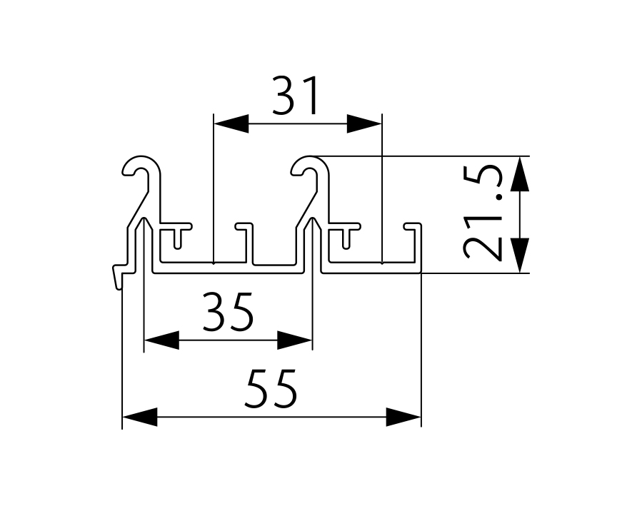 Binario di scorrimento doppio opk Ocean 1