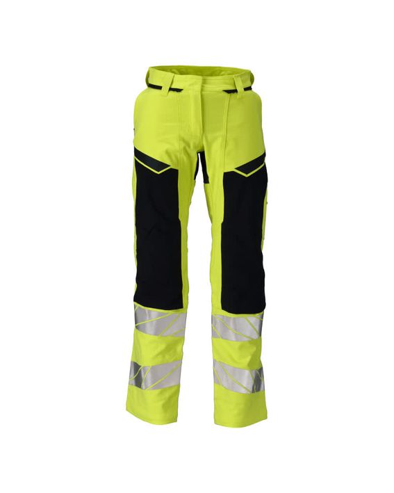 Pantaloni con tasche porta-ginocchiere ACCELERATE MULTISAFE hi-vis giallo/blu navy scuro