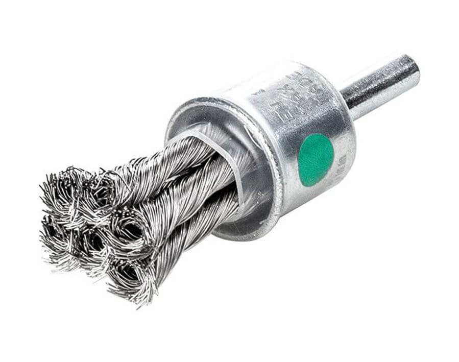 Pinselbürste, rostfreier Stahldraht (1.4310), gezopft