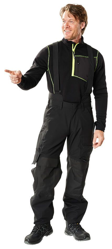 Maglione con mezza cerniera HARDWEAR nero