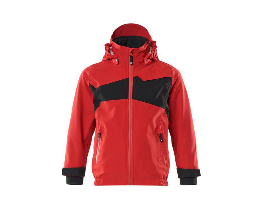 Giacca antivento da bambino ACCELERATE rosso/nero