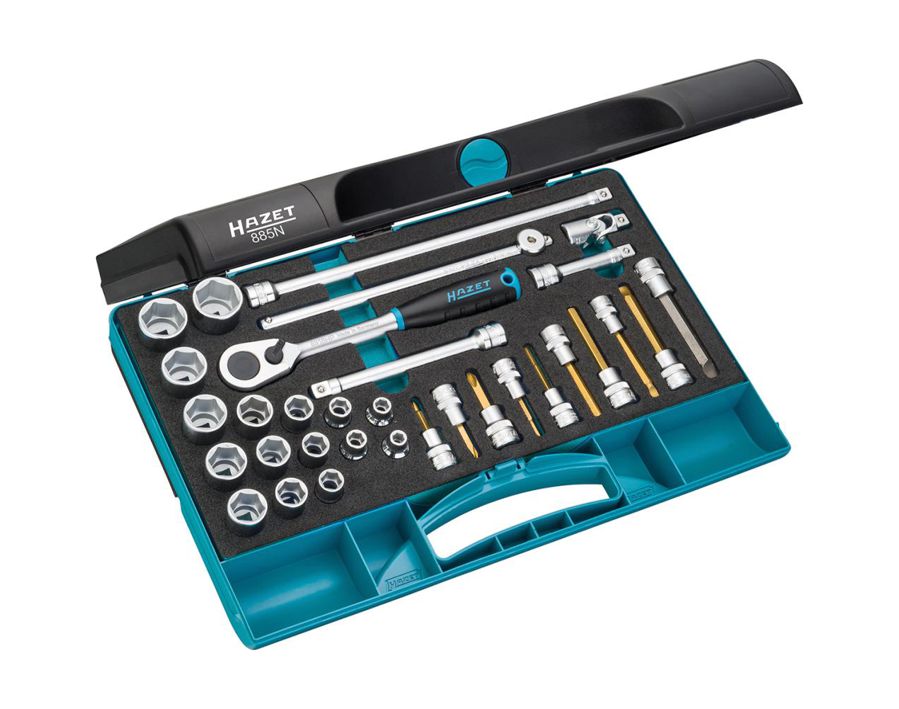 Sechskant-Steckschlüssel-Garnitur 3/8", 32-teilig