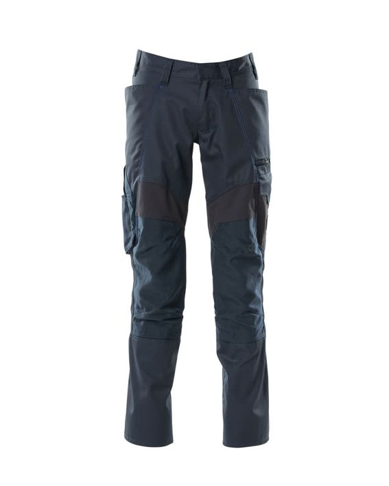 Pantaloni con tasche porta-ginocchiere ACCELERATE blu navy scuro
