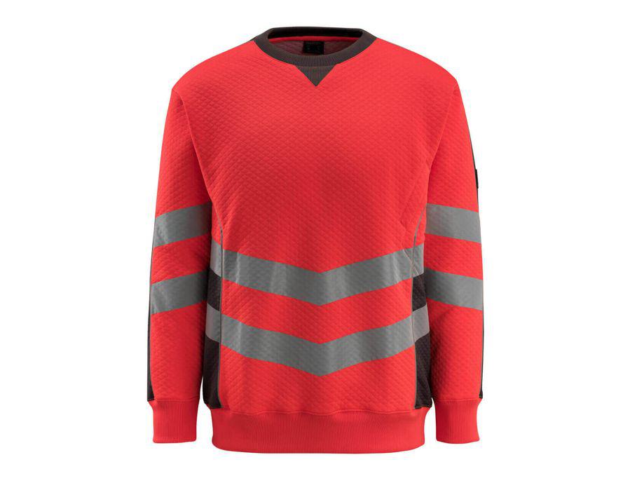 Felpa SAFE SUPREME hi-vis rosso/antracite scuro