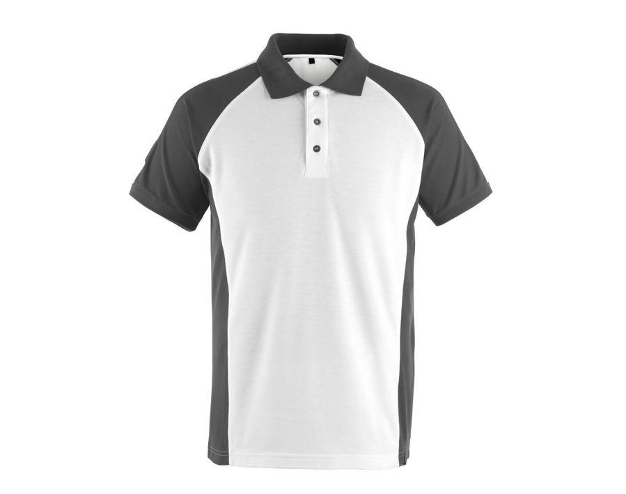 Polo UNIQUE bianco/antracite scuro