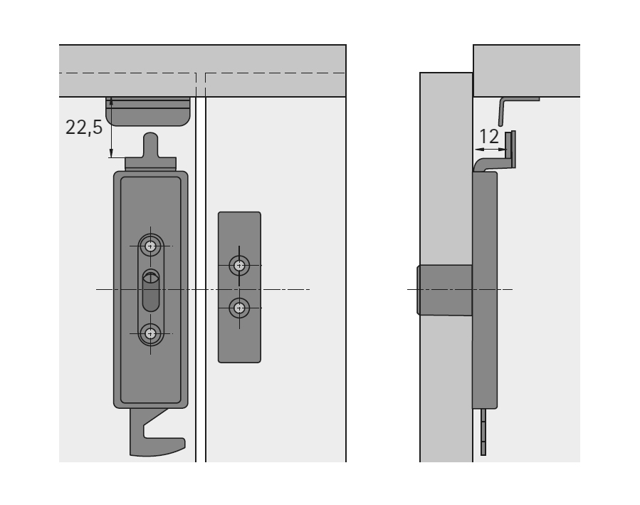 Serratura a cilindro per ante doppie Prestige 2000 