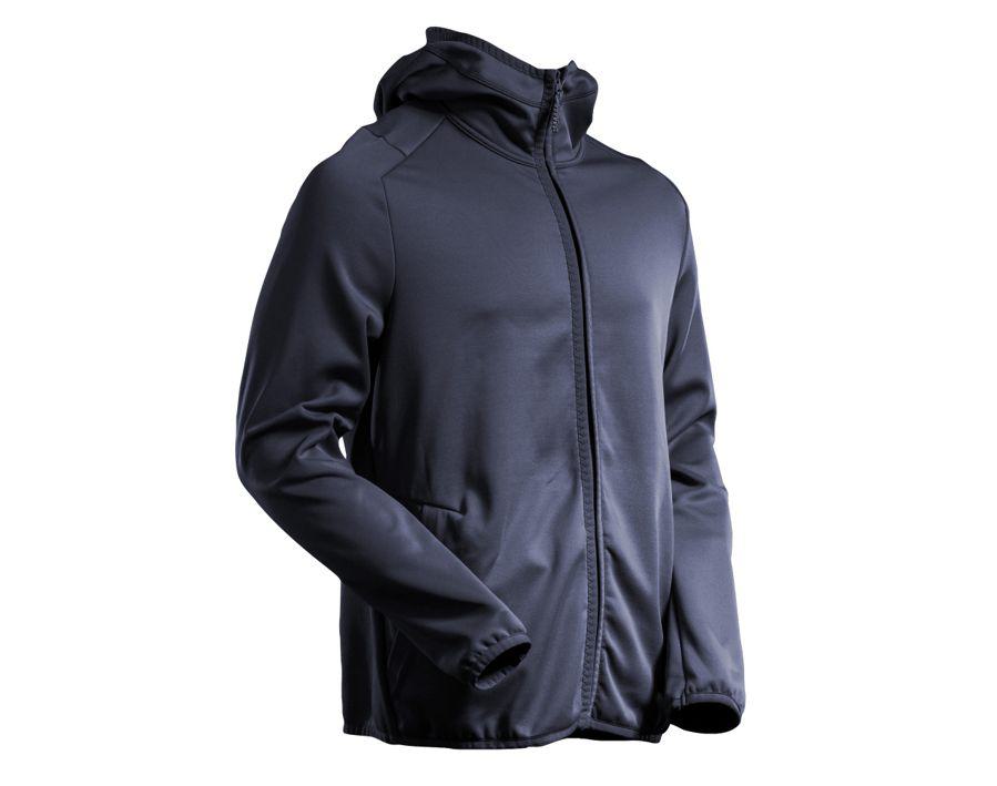 Maglione in pile con cappuccio CUSTOMIZED blu navy scuro