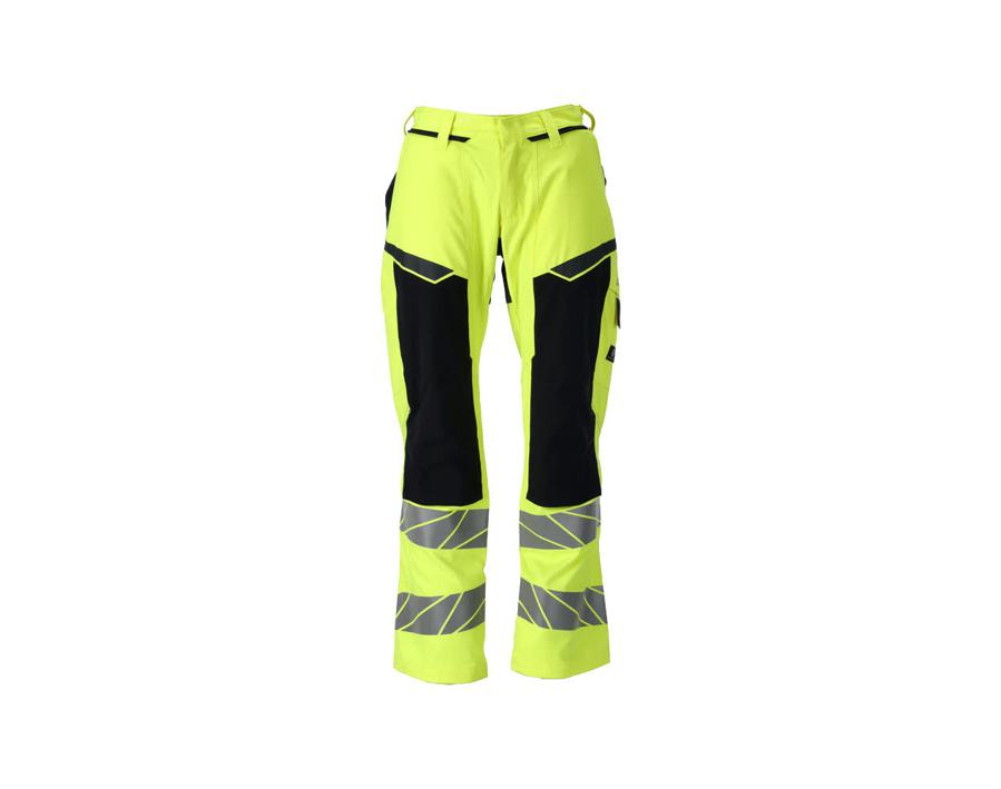 Pantaloni con tasche porta-ginocchiere ACCELERATE MULTISAFE hi-vis giallo/blu navy scuro