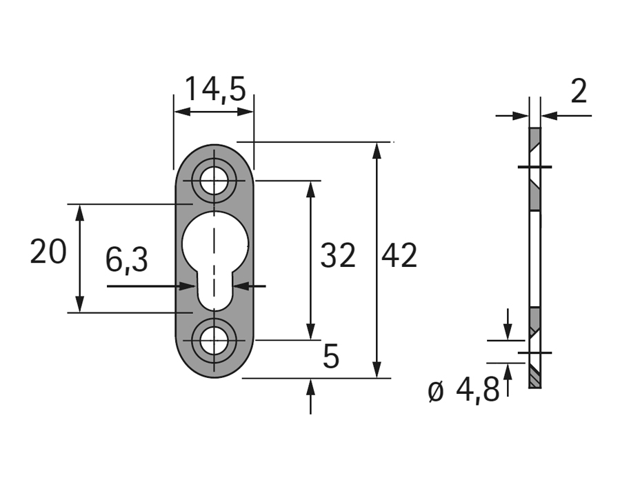 Giunzione per vite a testa bombata