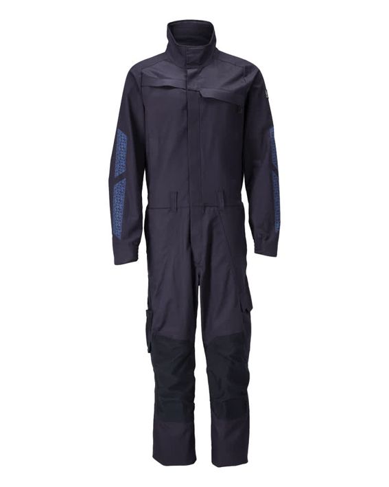 Tuta da lavoro con tasche porta-ginocchiere ACCELERATE blu navy scuro