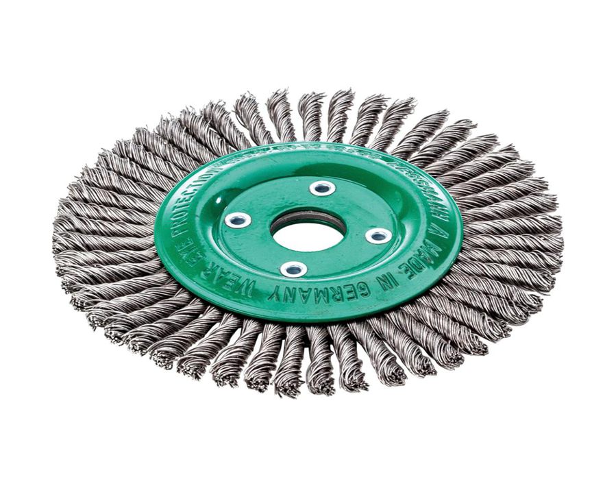 Rundbürste, rostfreier Stahldraht, gezopft, schmal