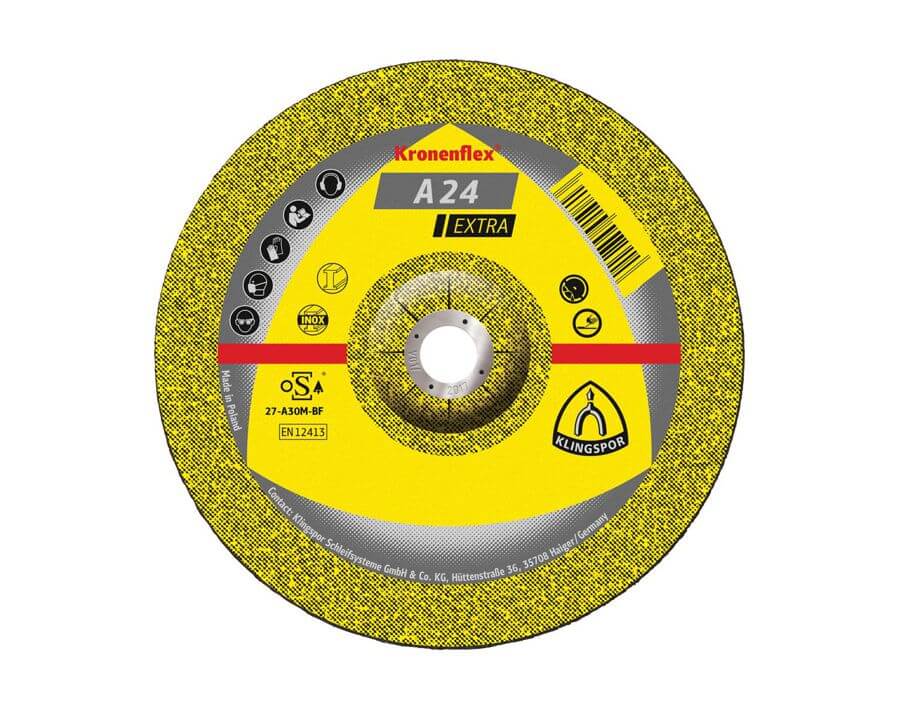 Schruppscheibe für die Edelstahlbearbeitung