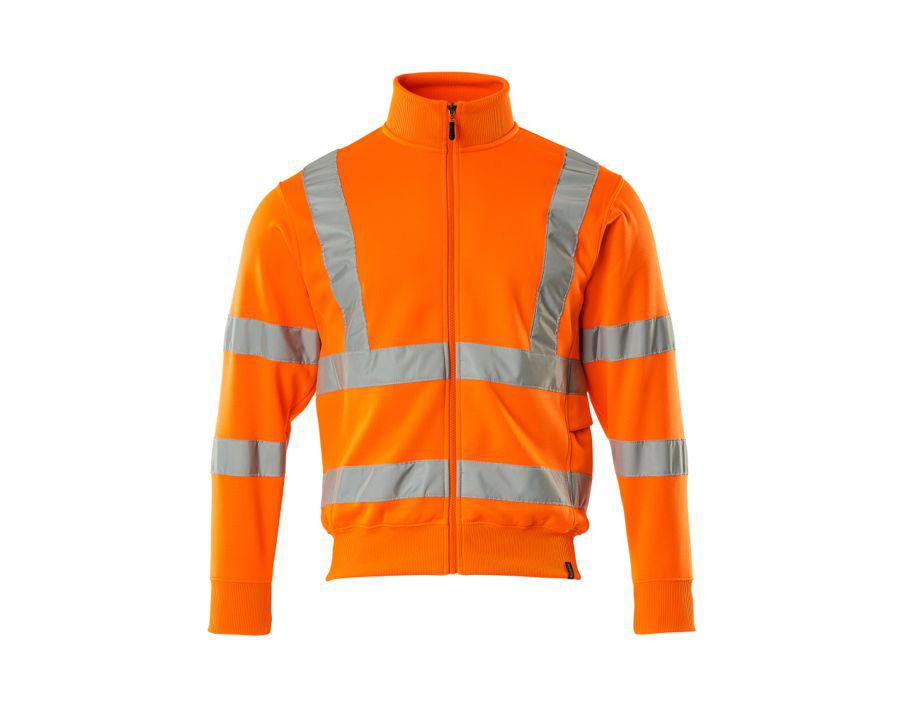 Felpa con chiusura lampo SAFE CLASSIC hi-vis arancio