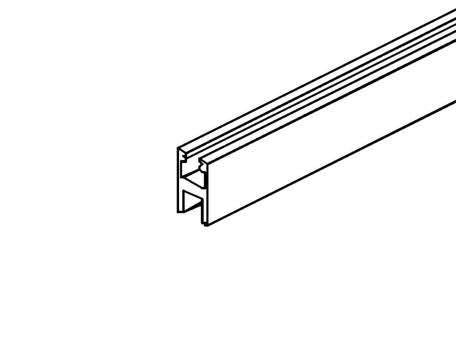 Profilo per il fissaggio del cristallo Hawa Clipo 36 GPK / GPPK
