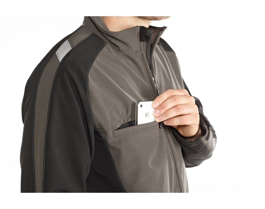 Giacca Softshell UNIQUE kakichiaro/nero