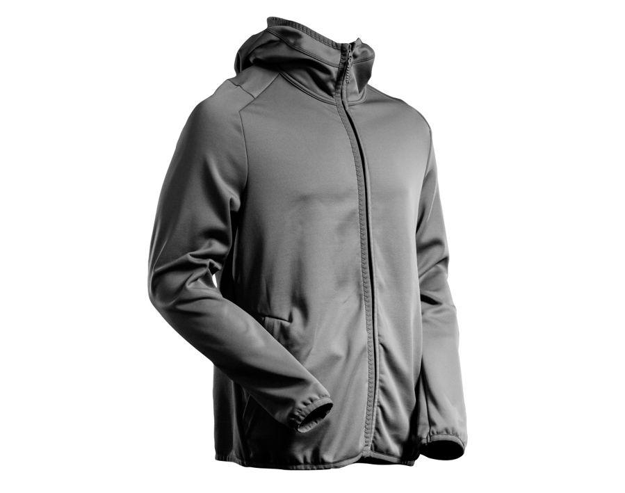 Maglione in pile con cappuccio CUSTOMIZED grigio pietra