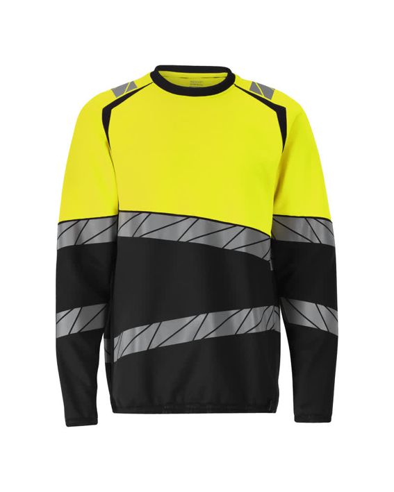 Felpa ACCELERATE SAFE nero/hi-vis giallo