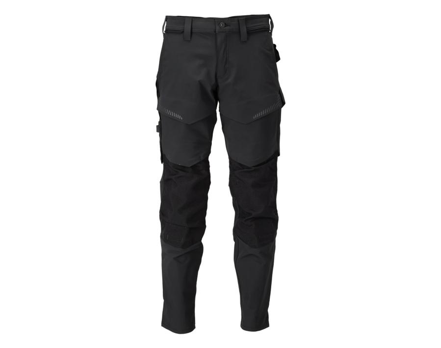 Pantaloni con tasche porta-ginocchiere CUSTOMIZED nero