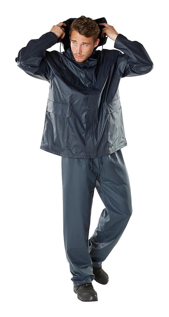 Pantaloni antipioggia AQUA blu navy