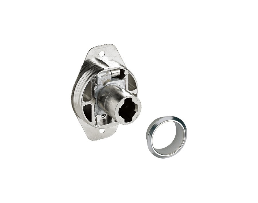 Serratura a cilindro per mobili a 2 ante scorrevoli