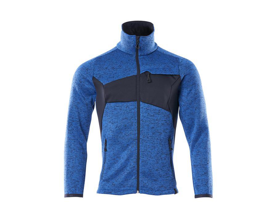 Maglione con chiusura lampo ACCELERATE azzurro/blu navy scuro