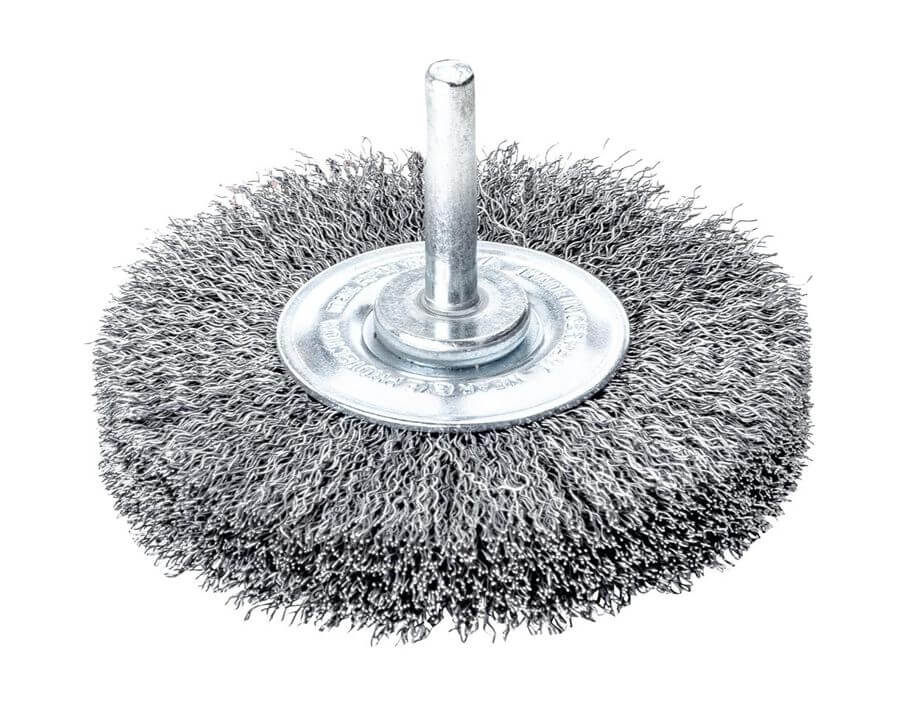 Werkzeug-Rundbürste, Stahldraht, gewellt