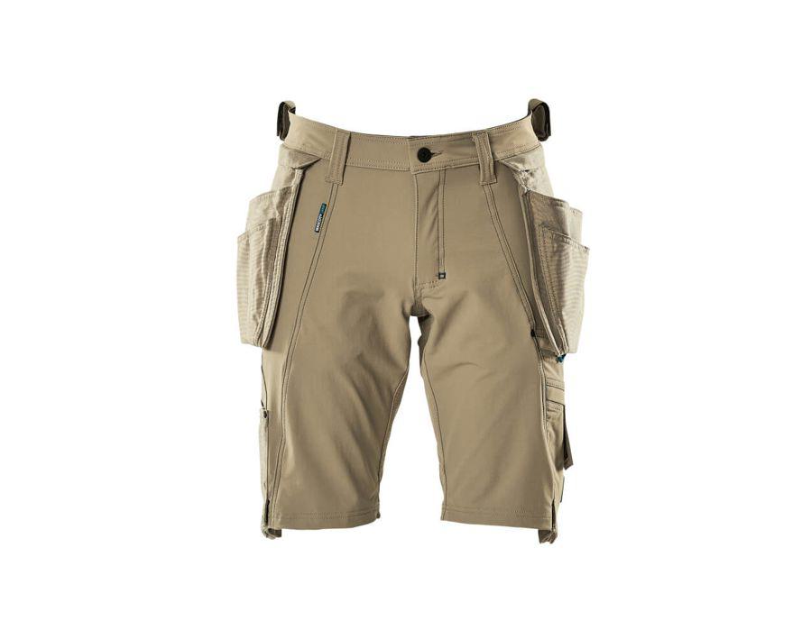 Pantalone corto con tasche esterne ADVANCED kaki chiaro