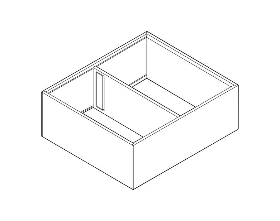 Telaio per cassettone AMBIA-LINE altezza C e F per LEGRABOX e MERIVOBOX