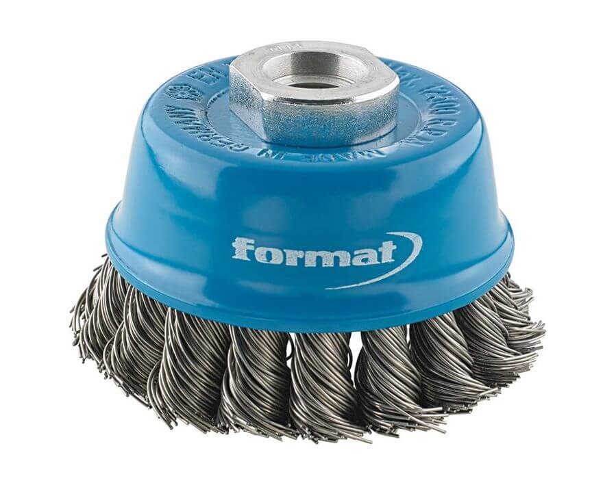 Topfbürste, Stahldraht, gezopft