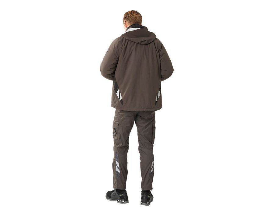Pantaloni con tasche porta-ginocchiere ACCELERATE antracite scuro