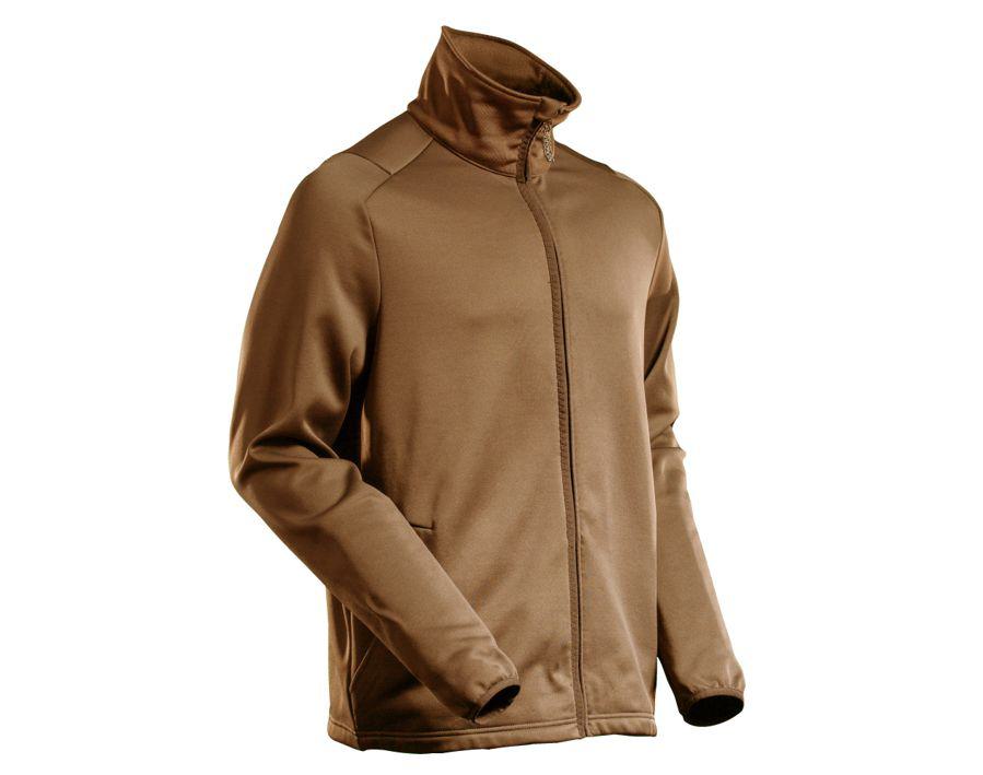 Maglione in pile con chiusura lampo CUSTOMIZED nocciola