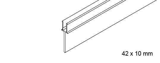 Profilo di copertura intermedia per Hawa Divido 100 H / GR