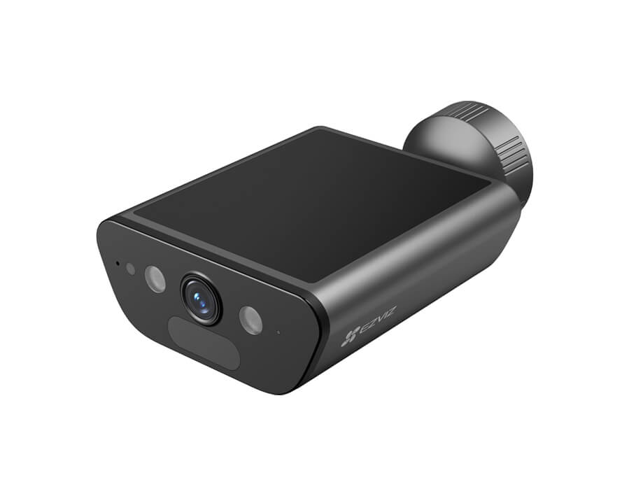 Telecamera da esterno a batteria con pannello solare integrato 