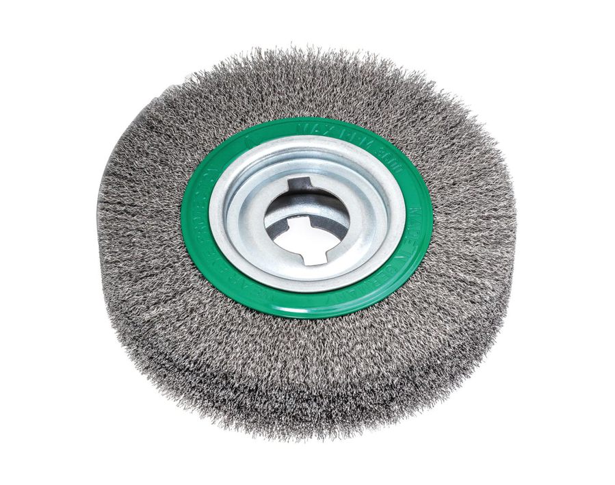 Entgrat-Rundbürste, rostfreier Stahldraht, gewellt