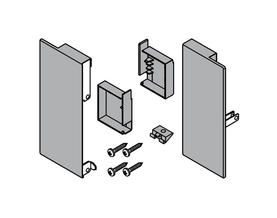 Set frontale altezza K per cassetto interno MERIVOBOX  