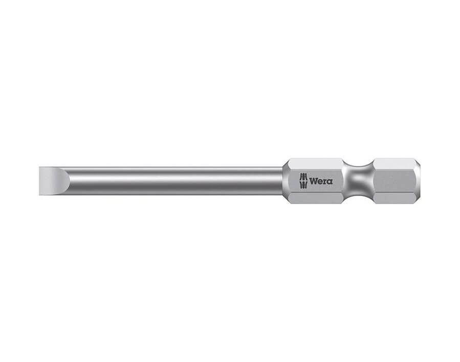 Bit für Schlitzschrauben 1/4" DIN 3126 E 6,3, extra lang