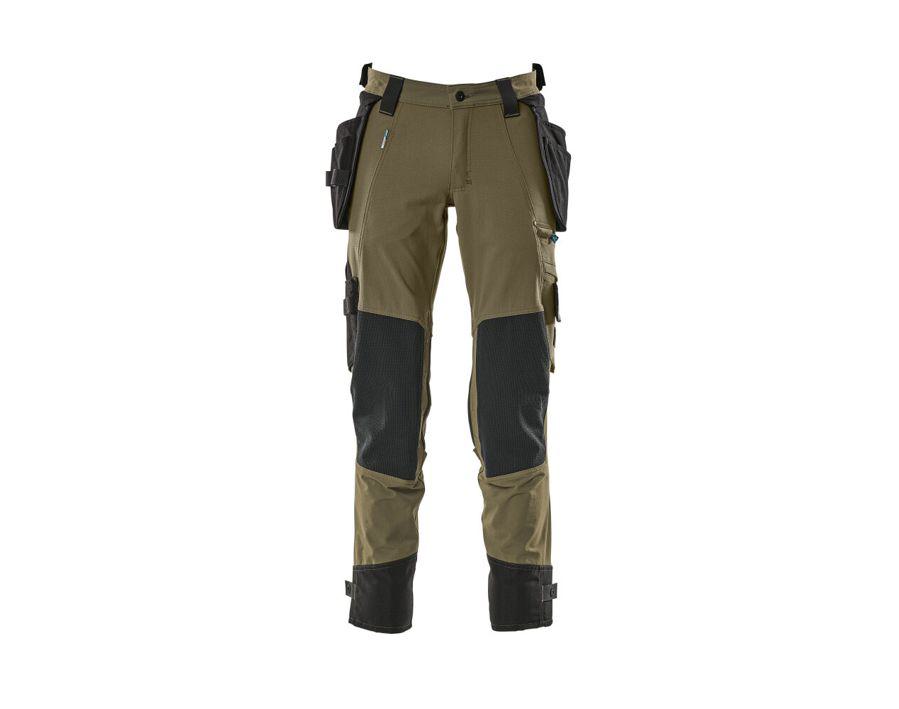 Pantaloni con tasche esterne ADVANCED verde muschio
