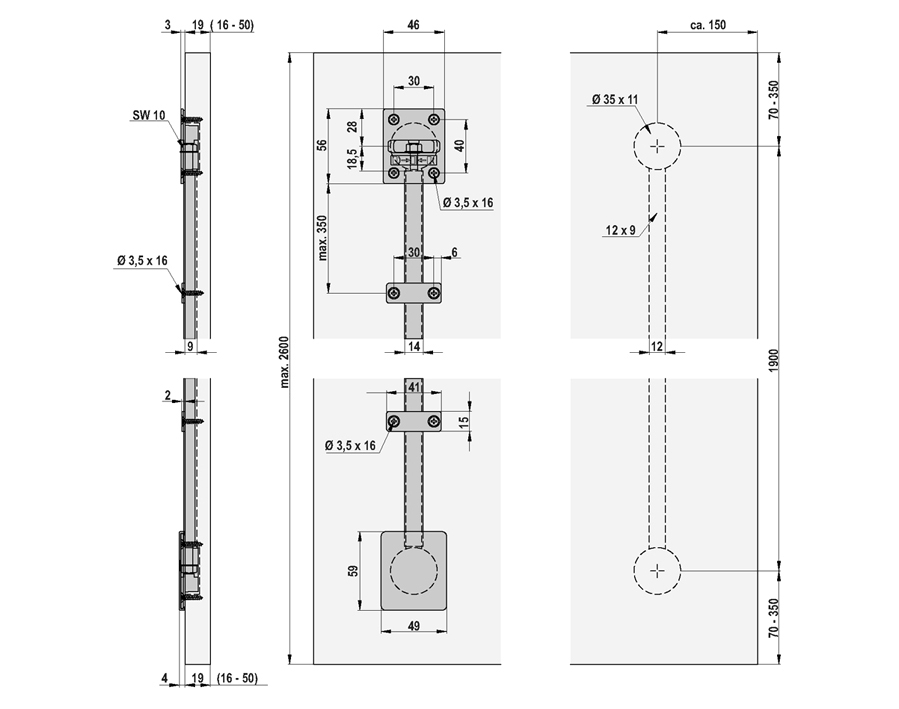 Dispositivo di regolazione per ante scorrevoli