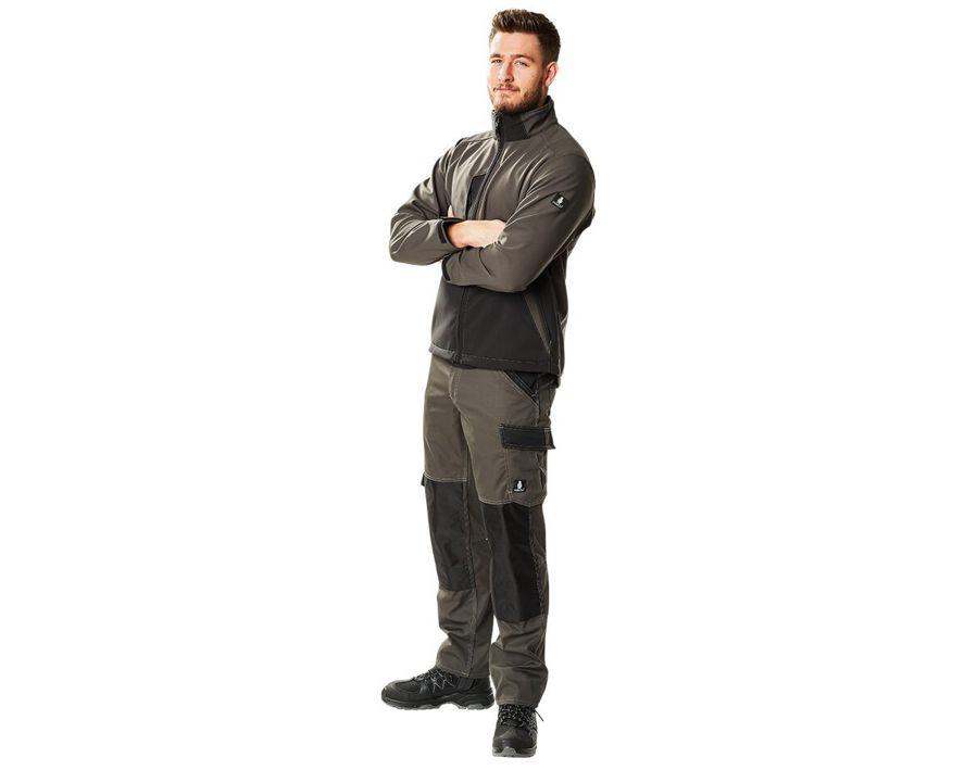 Pantaloni con tasche porta-ginocchiere LIGHT bianco/antracite scuro