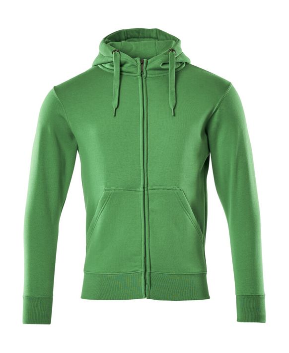 Felpa con cappuccio con chiusura lampo CROSSOVER verde prato