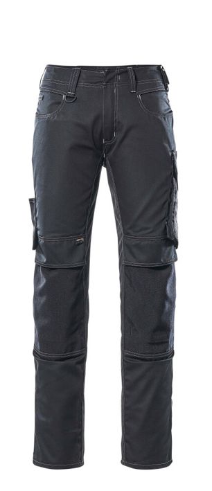 Pantaloni con tasche porta-ginocchiere UNIQUE nero/antracite scuro