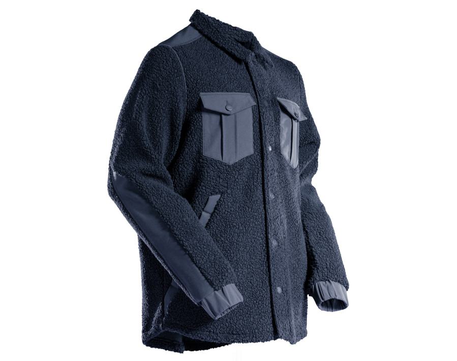 Camicia in pile CUSTOMIZED blu navy scuro