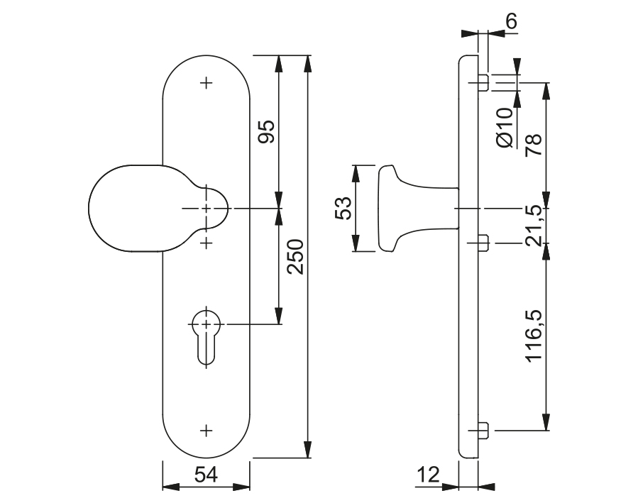 Guarnitura di sicurezza tagliafuoco serie Verona FH-86G/3331/3310/1510