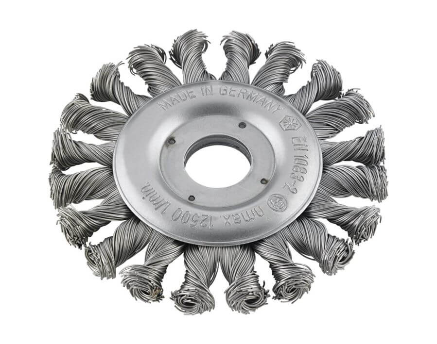 Rundbürste, Stahldraht, rechts-/linksgezopft