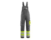 Salopette con tasche porta-ginocchiere SAFE SUPREME antracite scuro/hi-vis giallo