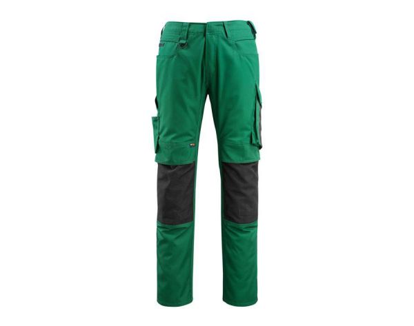 Pantaloni con tasche porta-ginocchiere UNIQUE verde/nero