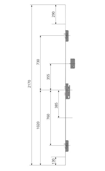 Serratura multipunto BS 2600SLTOX 